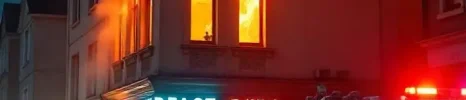 restaurant en feu restaurant en feu
